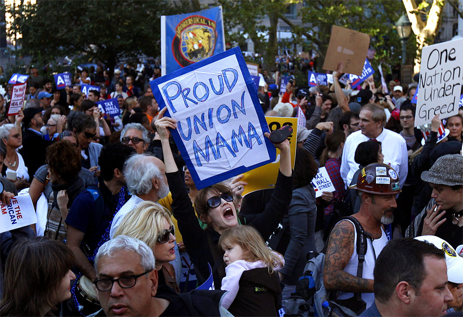 Участники акции «Occupy Wall Street». © Mike Segar/Reuters