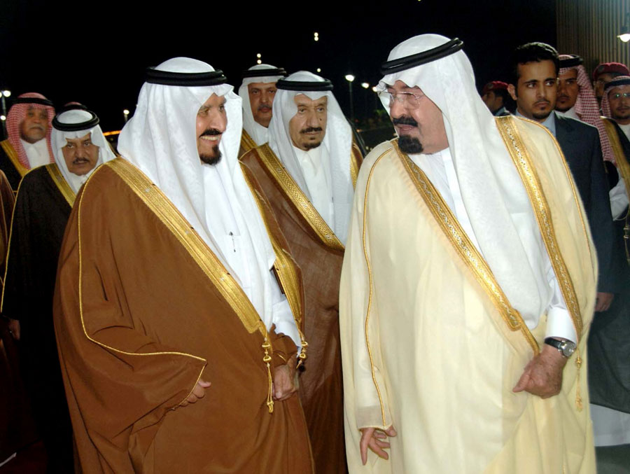 Покойный принц (слева) с королем Саудовской Аравии. © Reuters