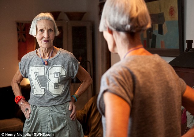 Glamour gran: Jean Woods, 75, from Bath says she had always been passionate about fashion