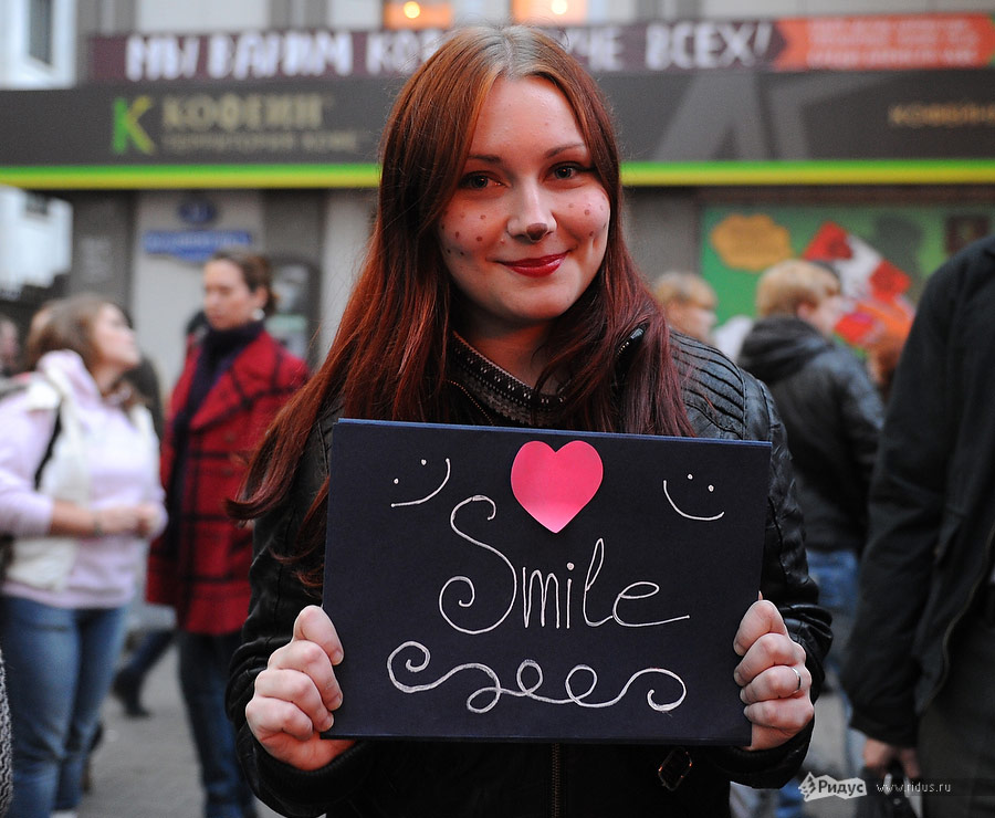 Всемирный день улыбки в Москве. Фоторепортаж © Антон Белицкий/Ridus.ru