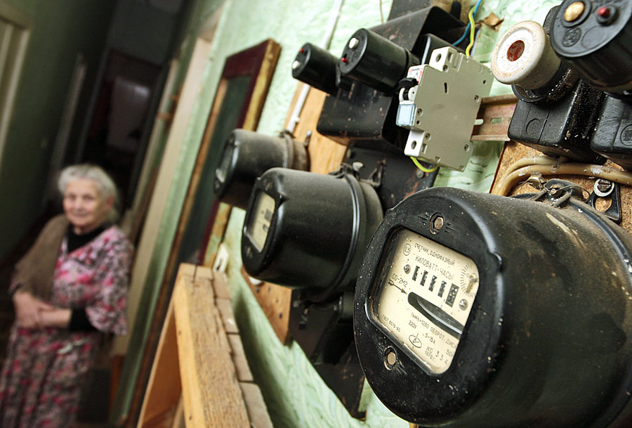Счетчики электричества в коммунальной квартире. © Ростислав Кошелев/ИТАР-ТАСС