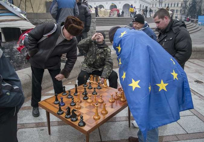 На Майдане в Киеве. 