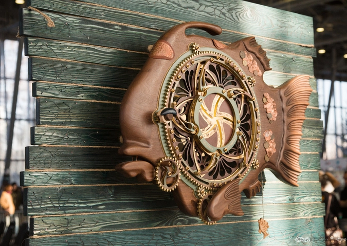 В стиле стимпанка.