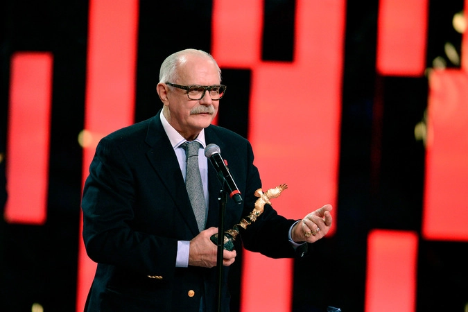 Режиссер Никита Михалков на XII Торжественной церемонии вручения Национальной Премии "Золотой Орел".