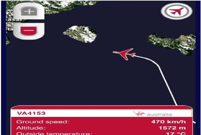 Место где видел обломки самолета свидетель Антонио. 