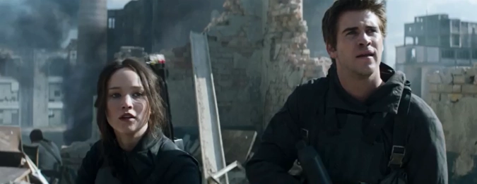 Кадр из фильма «Голодные игры: Сойка-пересмешница. Часть 1»