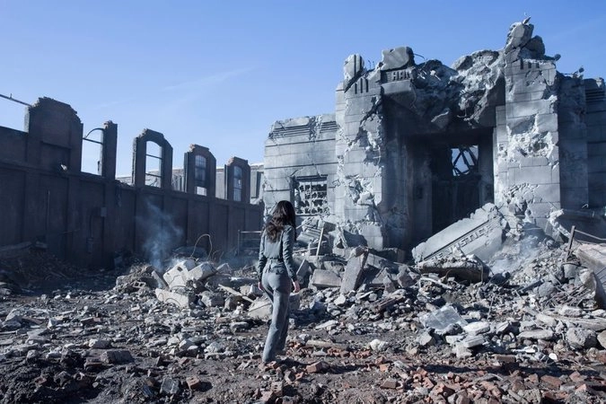 Кадр из фильма «Голодные игры: Сойка-пересмешница. Часть 1» 