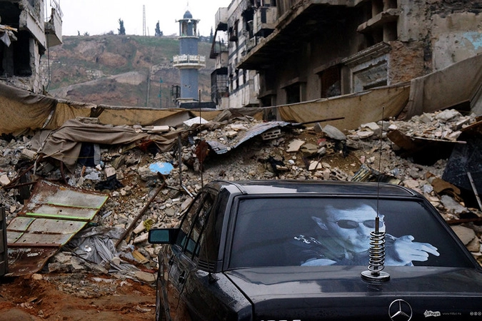 Хомс - город в зоне боевых действий