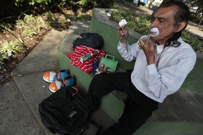 Гримерка в парке