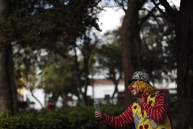 Гримерка в парке