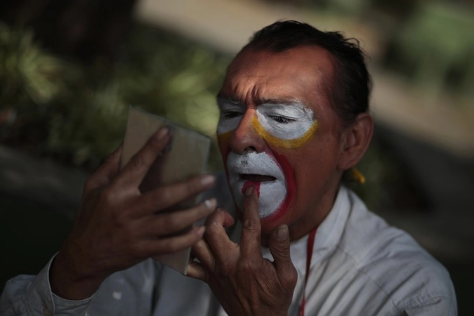 Гримерка в парке