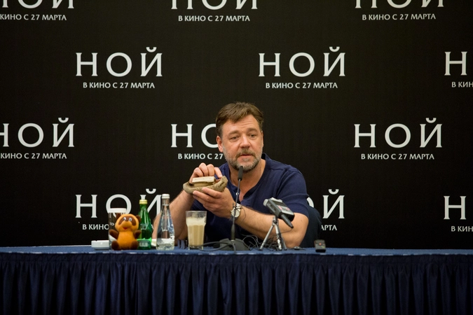 Пресс-конференция Рассела Кроу в Москве