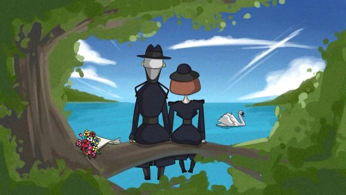 Кадр из мультфильма «Лук и капуста»