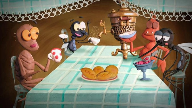 Кадр из мультфильма «Терем мухи»