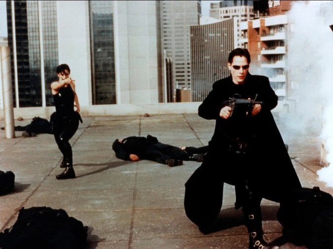 Кадр из фильма "Матрица".