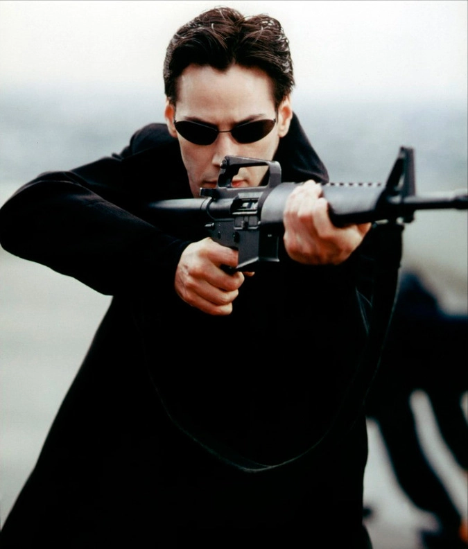 Кадр из фильма "Матрица".