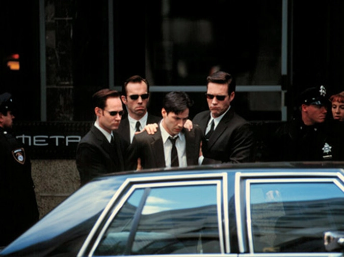 Кадр из фильма "Матрица".