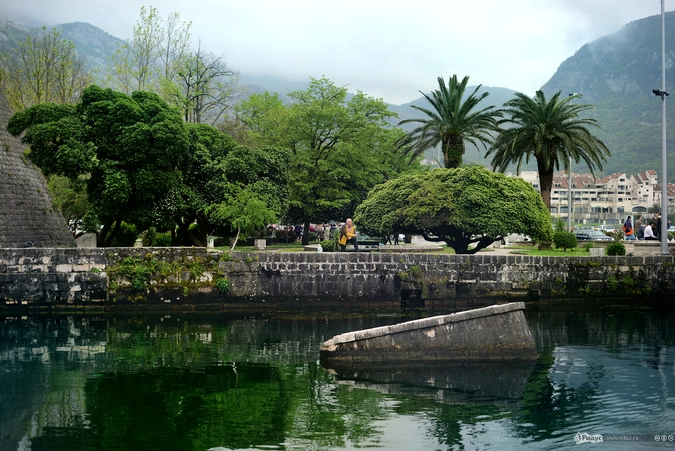 Река в городе Котор, впадающая в Адриатическое море.