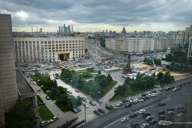 Вид из офиса телеканала Skyleaf Eco-TV.