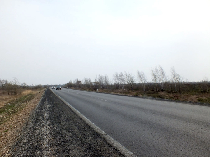 федеральная трасса «Амур» в окрестностях пос. Приамурский.