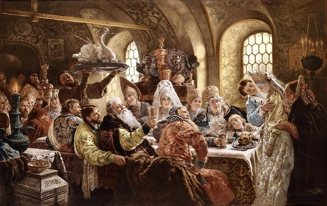 Боярский свадебный пир в XVII веке.