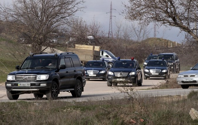 Траурный кортеж, хоронивший Януковича-младшего