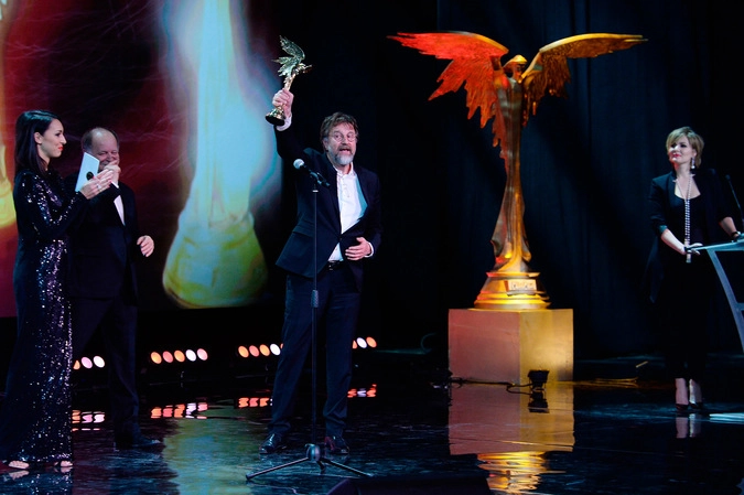 Актер Леонид Ярмольник, получивший приз в номинации "Лучший актер" за фильм Алексея Германа-старшего "Трудно быть Богом"