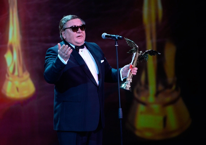 Актер Роман Мадянов, получивший приз в номинации "Лучшая мужская роль второго плана" за фильм "Левиафан"