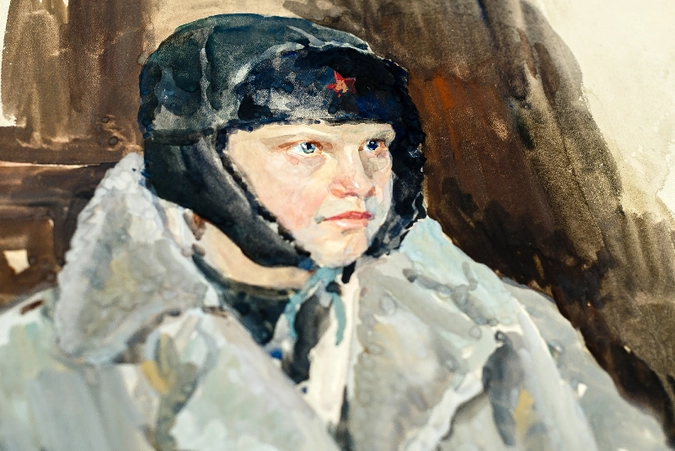 Разведчик-партизан Вася. Ленинградский фронт. 1944 г