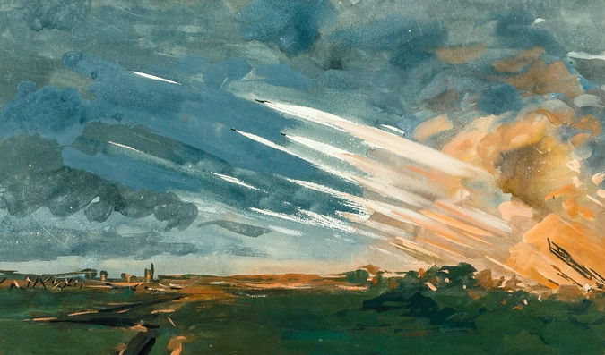 Залп гвардейских минометов. 1945 г.