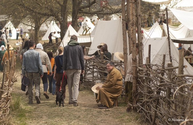 Палаточный лагерь участников