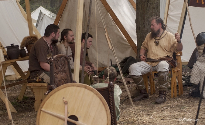 Рыцари перед битвой