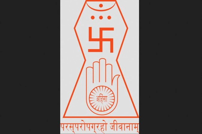 Общепринятый символ джайнизма.