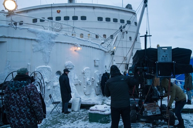 Фото со съёмок фильма «Ледокол»