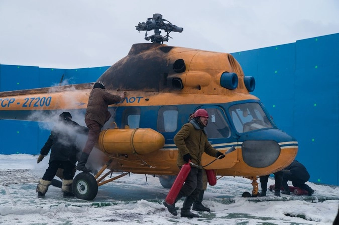 Фото со съёмок фильма «Ледокол»