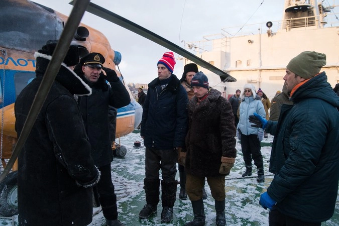 Фото со съёмок фильма «Ледокол»