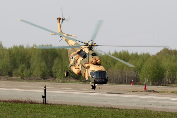 Демонстрация вертолета МИ-17 В-5