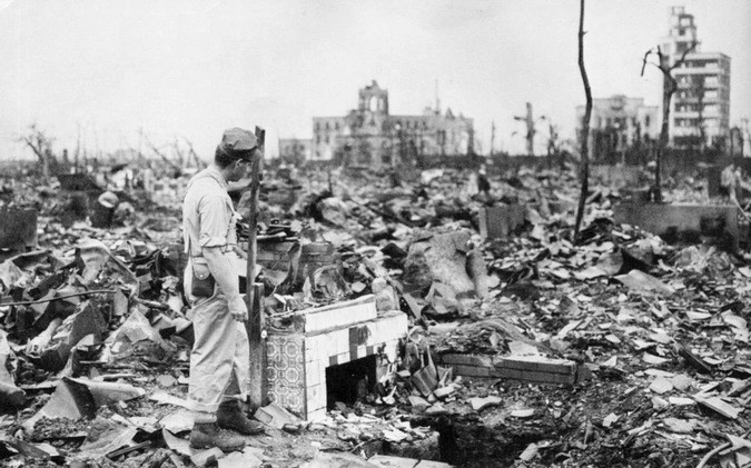 Улицы Хиросимы, август 1945 года