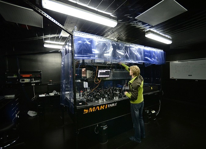 В лаборатории Российского квантового центра.