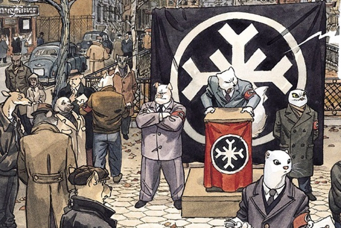 Фрагмент страницы графического романа Хуана Диаса Каналеса и Хуанхо Гуарнидо «Блэксэд. Книга 1»