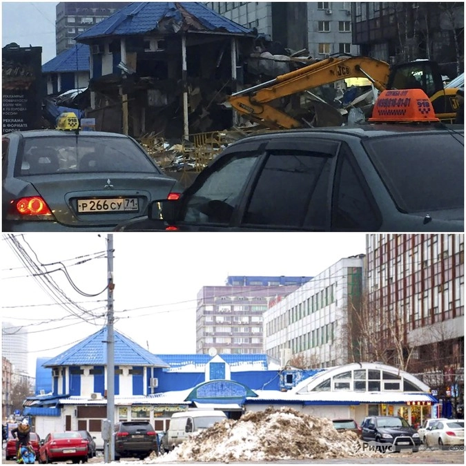 На Семеновской пробок из-за сноса не случилось, но местные все равно огорчены. 