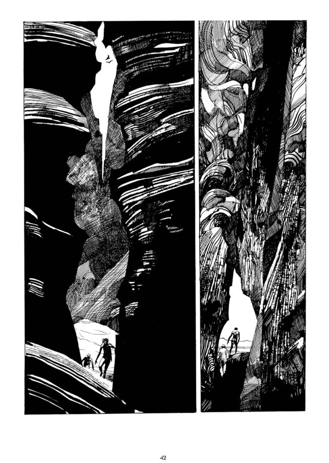 Страница из графического романа Серджо Топпи «Коллекционер»