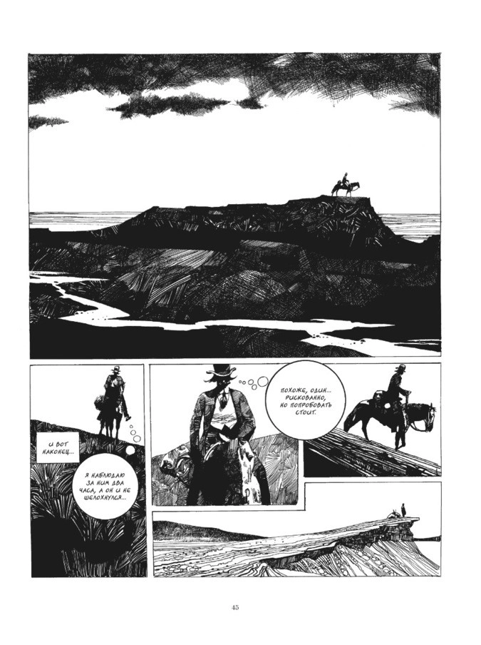 Страница из графического романа Серджо Топпи «Коллекционер»