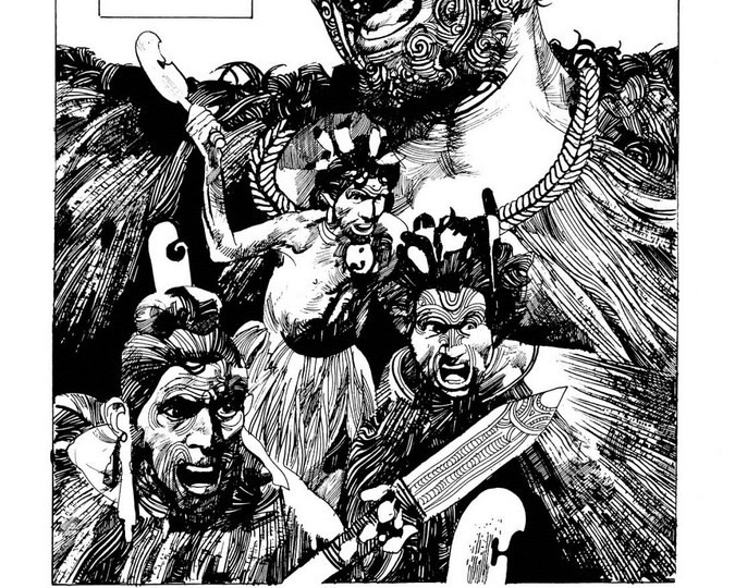 Фрагмент страницы из графического романа Серджо Топпи «Коллекционер»