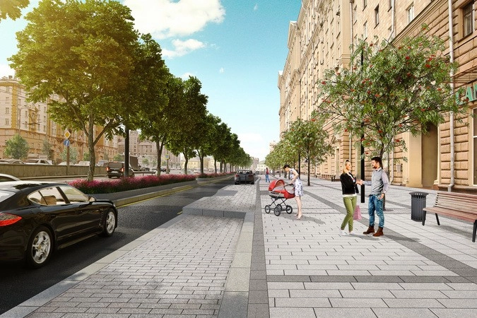 Новинский бульвар.