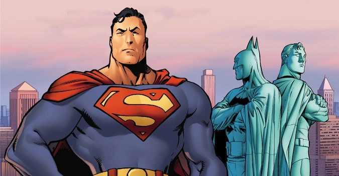 Фрагмент обложки графического романа Джефа Лоэба и Карлоса Пачеко «Супермен / Бэтмен: Абсолютная власть»
