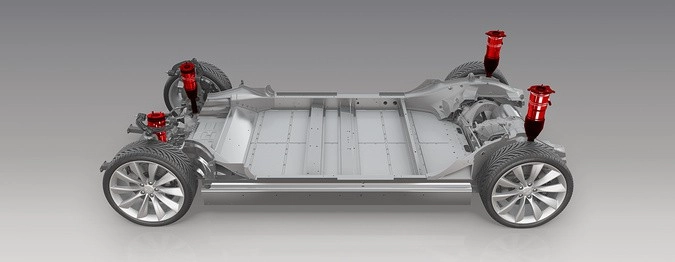 «Интеллектуальная» пневматическая подвеска Тesla Model S