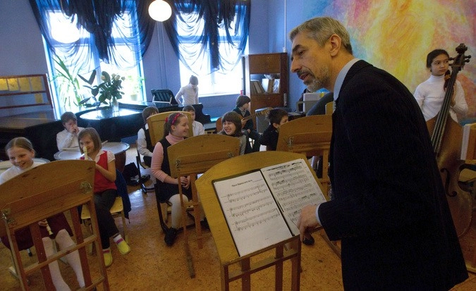 Занятие в музыкальной школе