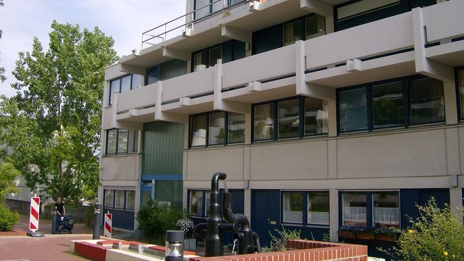 Здание олимпийской деревни в Мюнхене где удерживали заложников