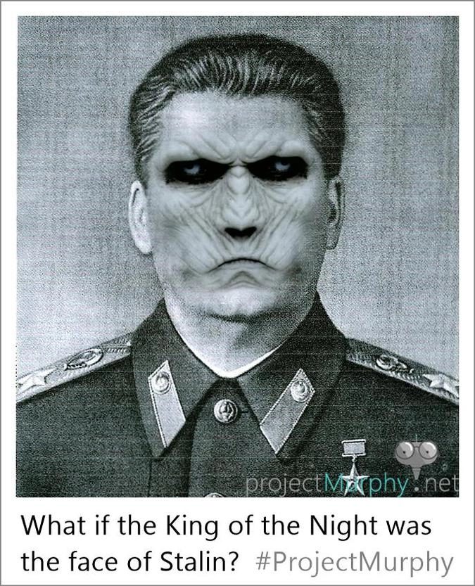 Иосиф Сталин с лицом Короля Ночи